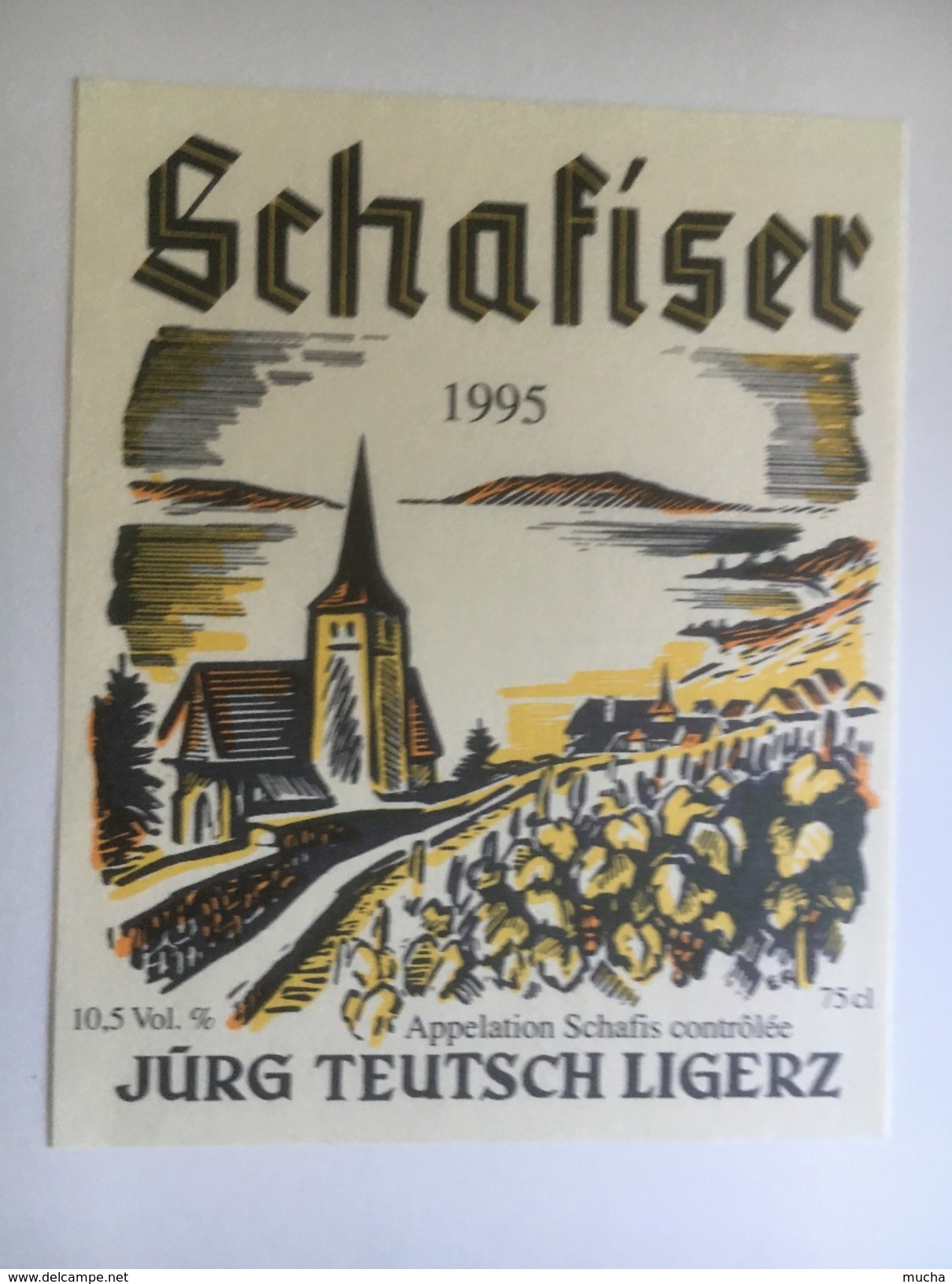 1276 - Suisse  Berne Schafiser 1995 Jürg Teutsch Ligerz - Autres & Non Classés