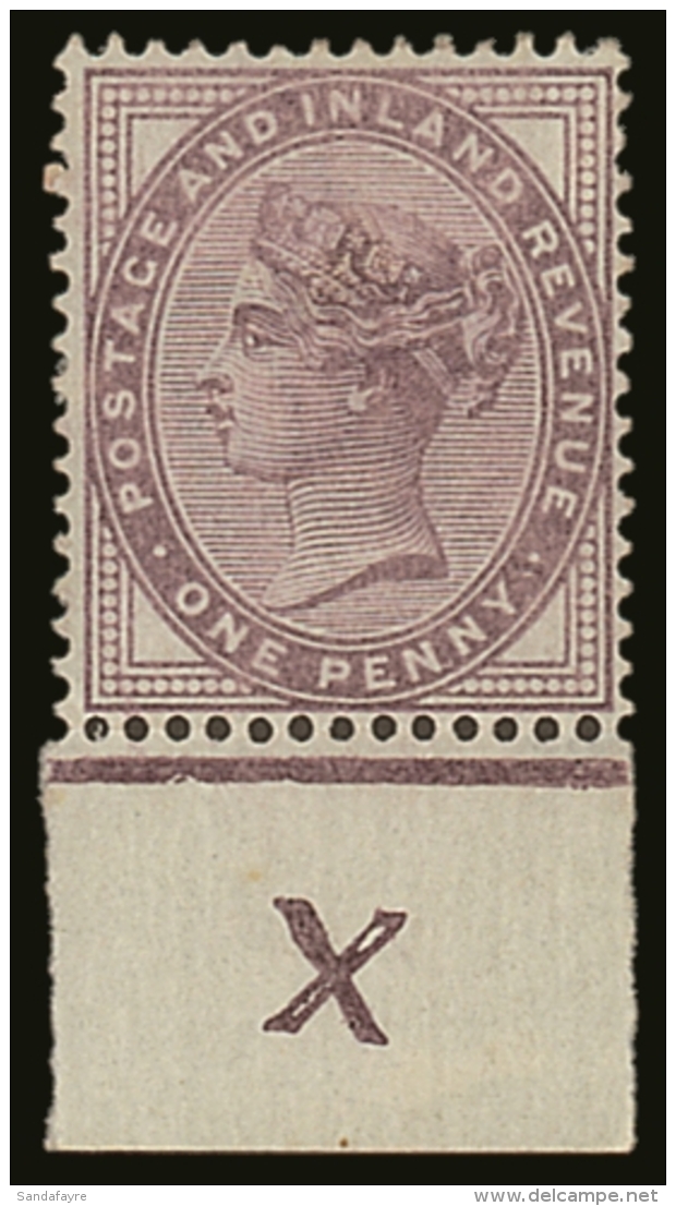 1881 1d Lilac Control Single With Control Letter "X" Inverted, SG Spec. KC53a, Fine Mint. For More Images, Please... - Altri & Non Classificati