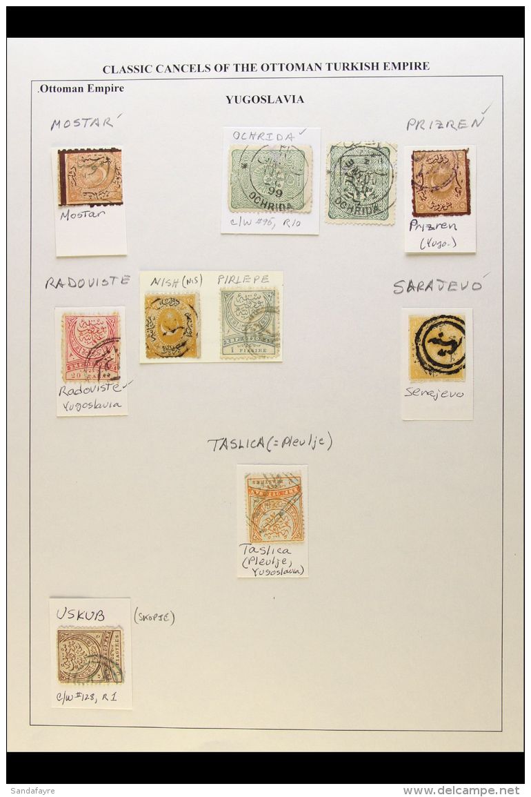 TURKEY USED IN YUGOSLAVIA A Lovely Collection Of Chiefly 19th Century Turkish Stamps With Clear And Identified... - Altri & Non Classificati