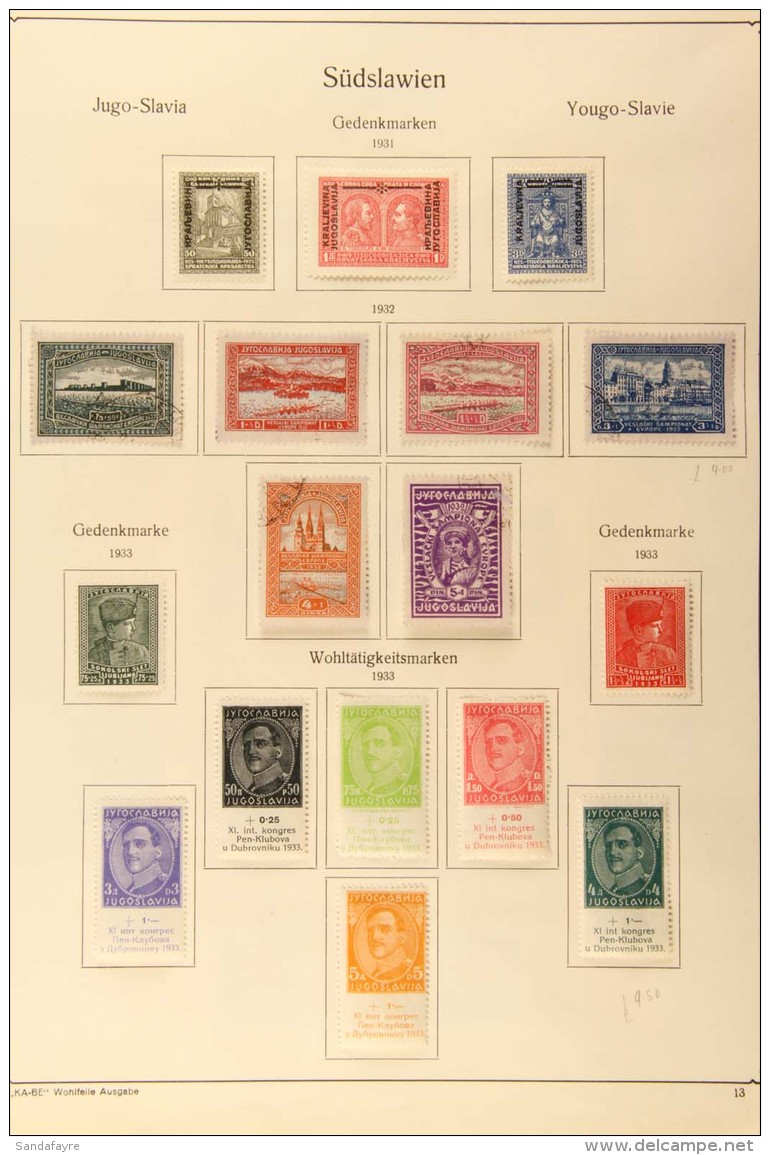 1929-38 Highly Complete Mixed Mint &amp; Used Collection On Dedicated Album Pages. Includes 1931 King Set Mint,... - Altri & Non Classificati