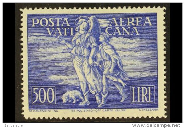 1948 500L Ultramarine Tobias, Sass 17, Very Fine Mint Light Hinge. For More Images, Please Visit... - Altri & Non Classificati