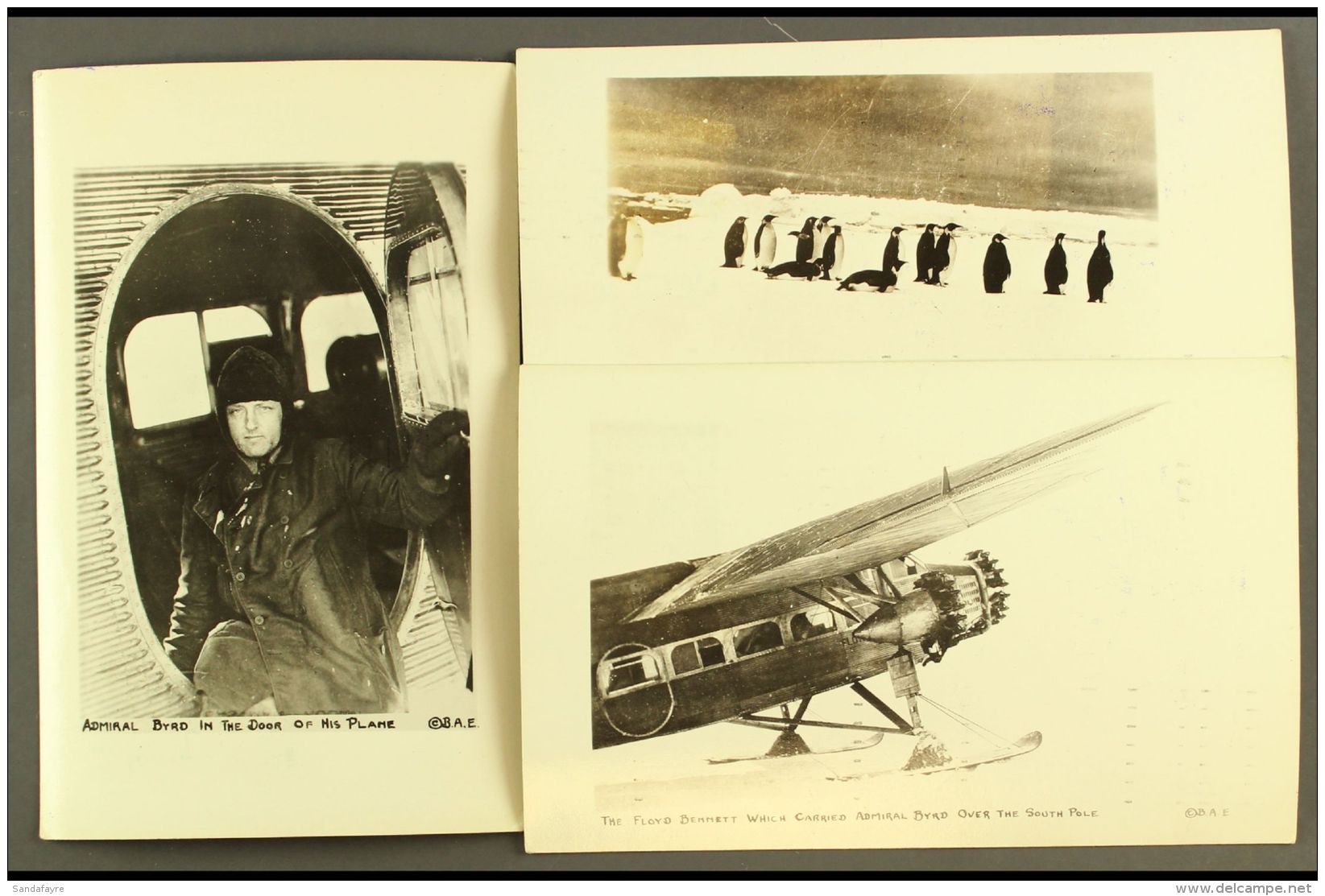 BYRD ANTARCTIC EXPEDITION 1934 Seven Different Picture Postcards (inc Of Byrd, Aircraft, Penguins, Base), Bearing... - Altri & Non Classificati