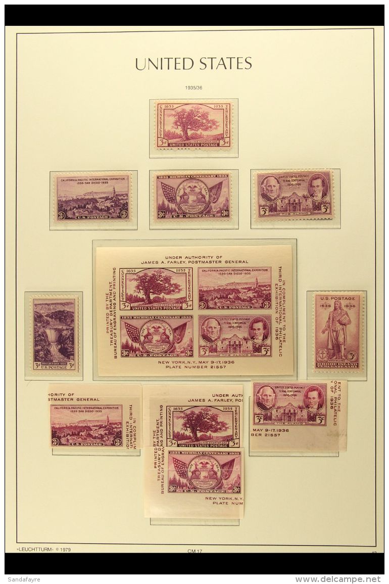 1935-64 MINT/NHM COLLECTION. A Highly Complete All Different Collection Of Commemorative Postal Sets &amp;... - Altri & Non Classificati
