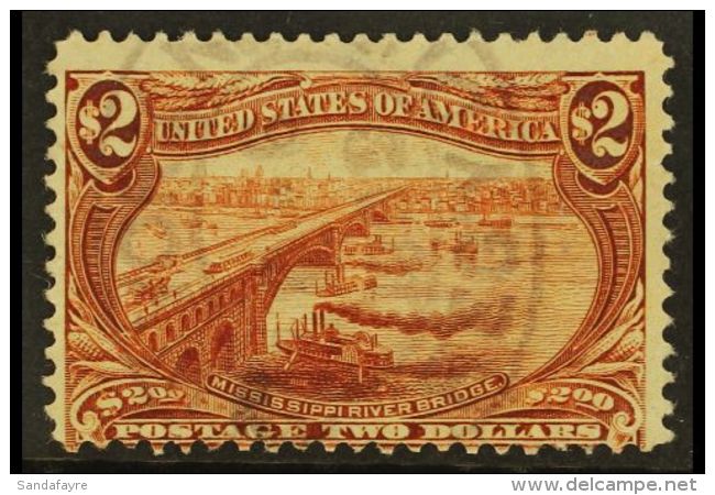 1898 $2 Trans-Mississippi Exposition (Scott 293, SG 299), Very Good Lightly Used. For More Images, Please Visit... - Altri & Non Classificati