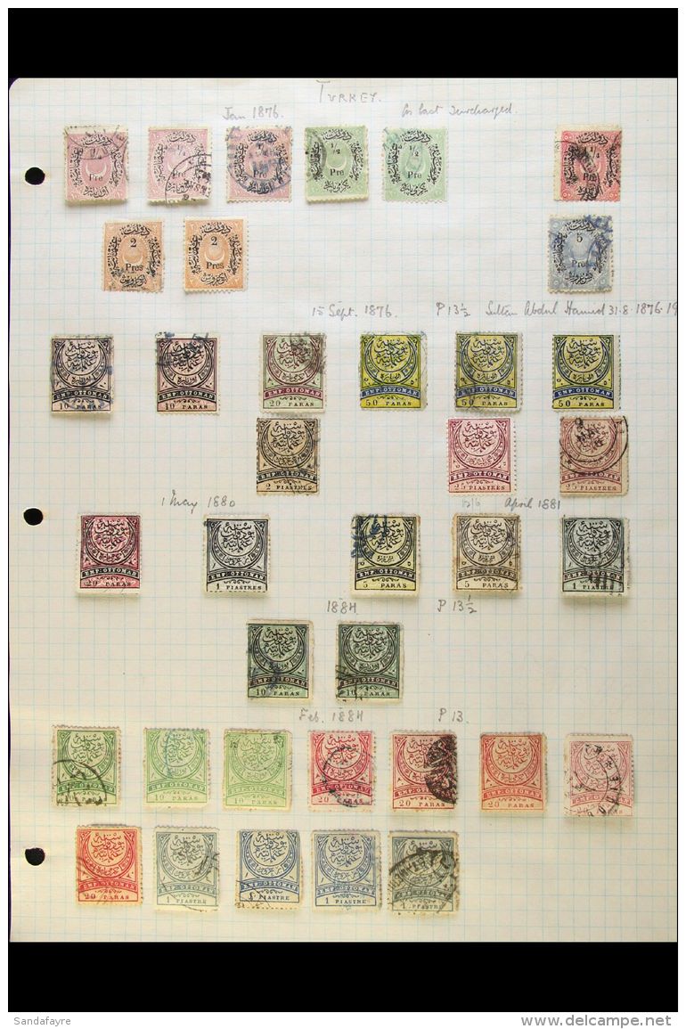1863-1917 OLD TIME COLLECTION A Mint Or Used Collection On Pages Which Includes A Good Range Of The 1865-75... - Altri & Non Classificati