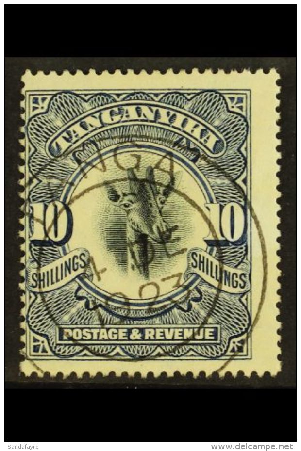 1922-24 10s Deep Blue (upright Watermark), SG 87a, Fine Cds Used For More Images, Please Visit... - Tanganyika (...-1932)