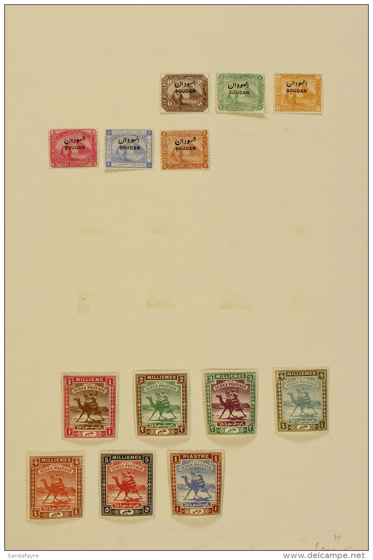 1897-1961 OLD TIME COLLECTION Presented On Album Pages. Inc 1897 Overprints To 2pi (signed Eid) Mint, And To 2p... - Sudan (...-1951)