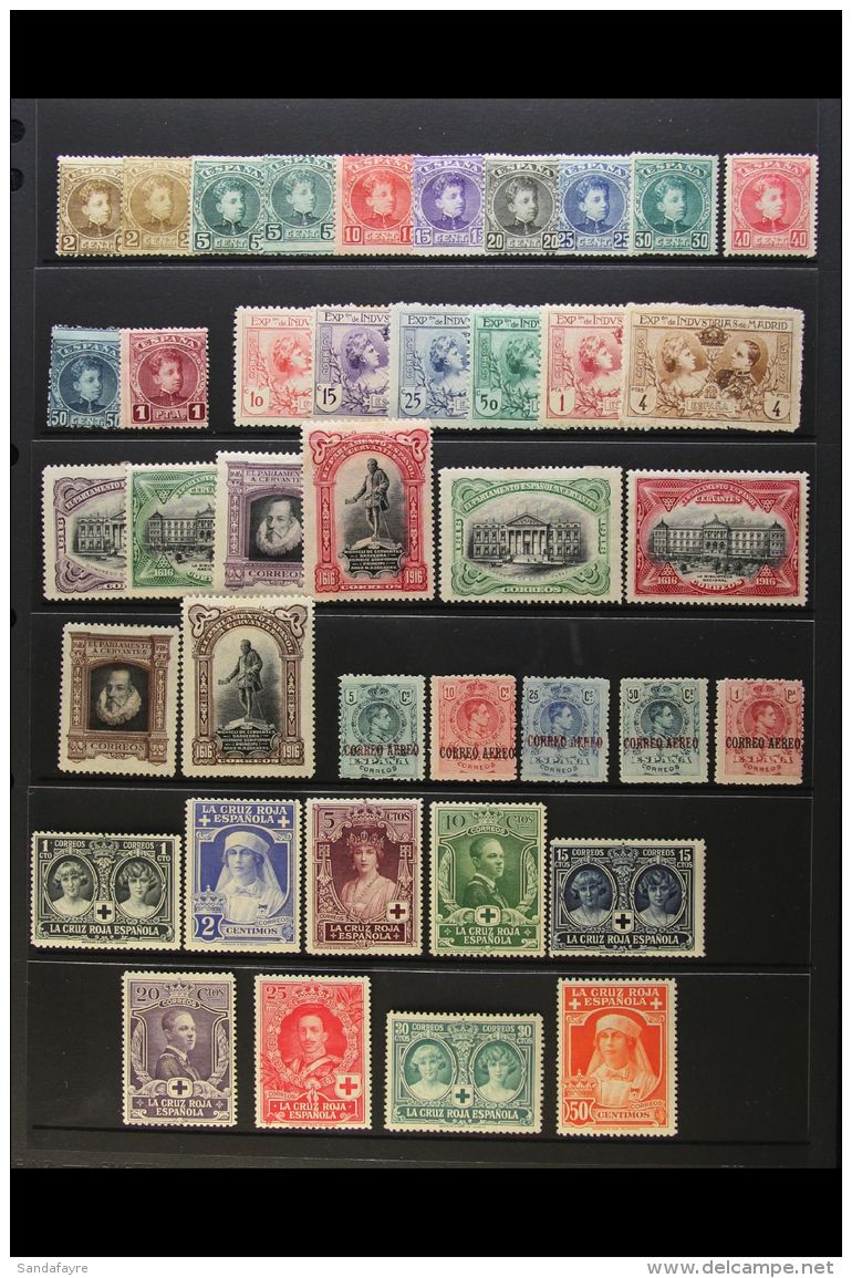 1901-29 FINE MINT COLLECTION Presented Chronologically On Stock Pages. Includes 1901-05 Alfonso Set To 1p (ex 40c... - Altri & Non Classificati