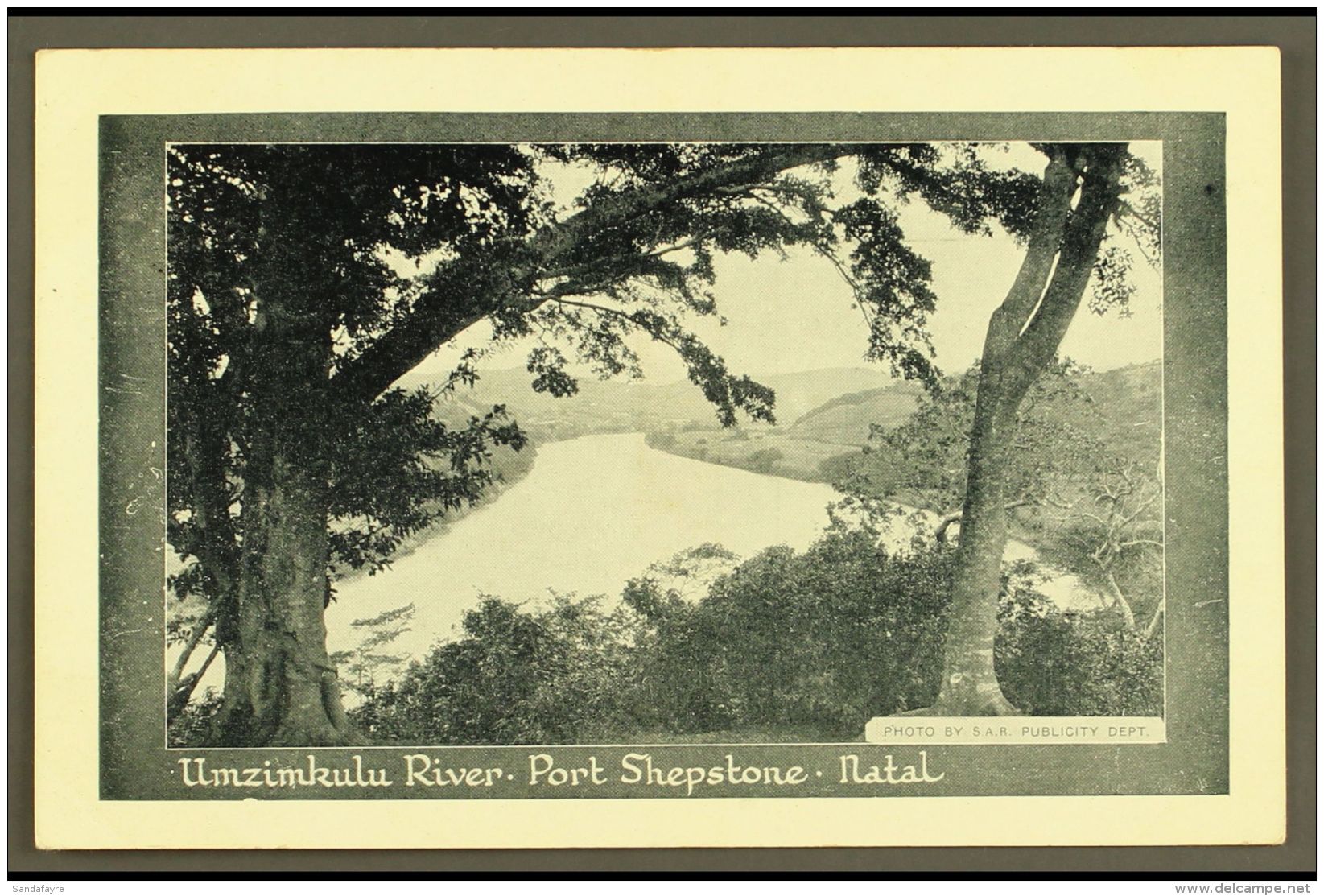 POSTAL STATIONERY 1934 &frac12;d Picture Postcard With View No.20 Of Port Shepstone, H&amp;G 16, Uprated With... - Non Classificati