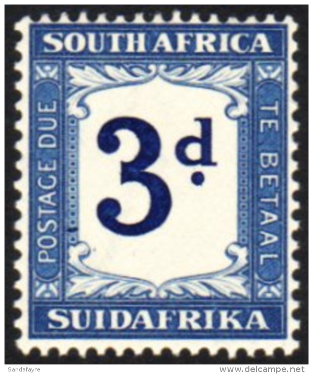 POSTAGE DUE 1932-42 3d Deep Blue And Blue With Upright Watermark (SG D28w), Fine Never Hinged Mint. For More... - Non Classificati