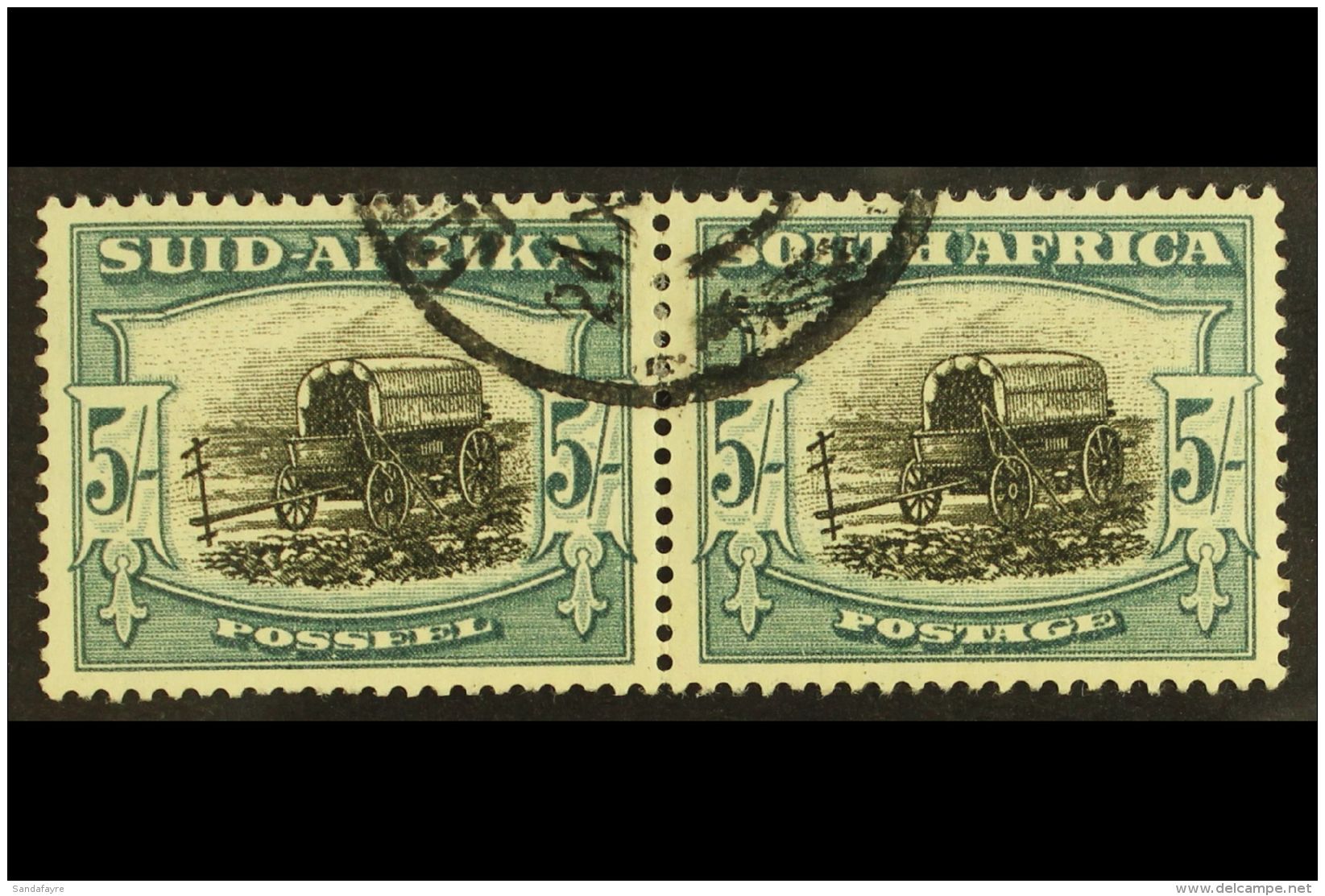 1947-54 5s Black &amp; Pale Blue-green, SG 122, Fine Used. For More Images, Please Visit... - Non Classificati