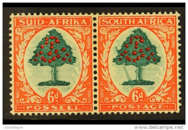 1933-48 6d Green &amp; Vermilion, Type I, FALLING LADDER Variety, SG 61a, Mint. For More Images, Please Visit... - Non Classificati