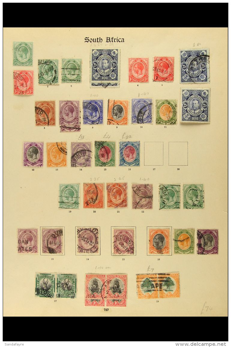 1913-1935 COLLECTION On Pages, Mint &amp; Used Stamps, Inc 1927-30 2d, 4d &amp; 1s Horiz Pairs, 2s6d Vert Pair... - Non Classificati