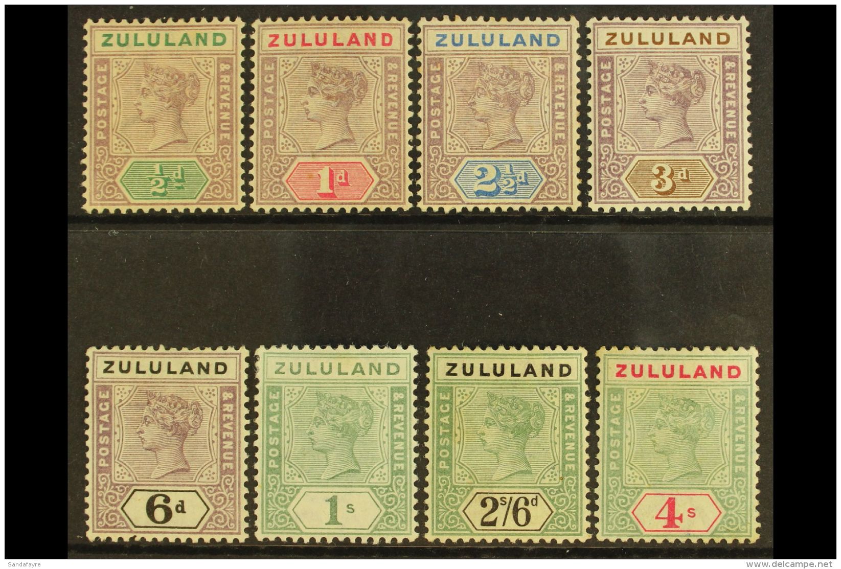 ZULULAND 1894-96 Definitive Set To 4s, SG 20/27, Mint With Fresh Appearance (8 Stamps) For More Images, Please... - Non Classificati