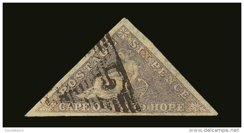 CAPE OF GOOD HOPE 1855-63 6d Pale Rose-lilac Triangular, SG 7, Very Fine Used With 3 Large Margins &amp; Fresh... - Non Classificati