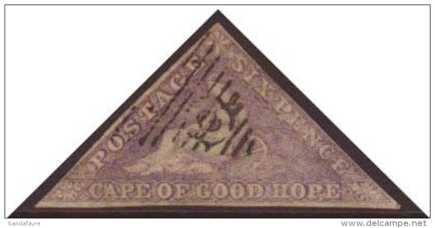 CAPE OF GOOD HOPE 1858 6d Deep Rose Lilac, SG 7b, Very Fine Used With Rich Colour, Clear Margins All Round And... - Non Classificati