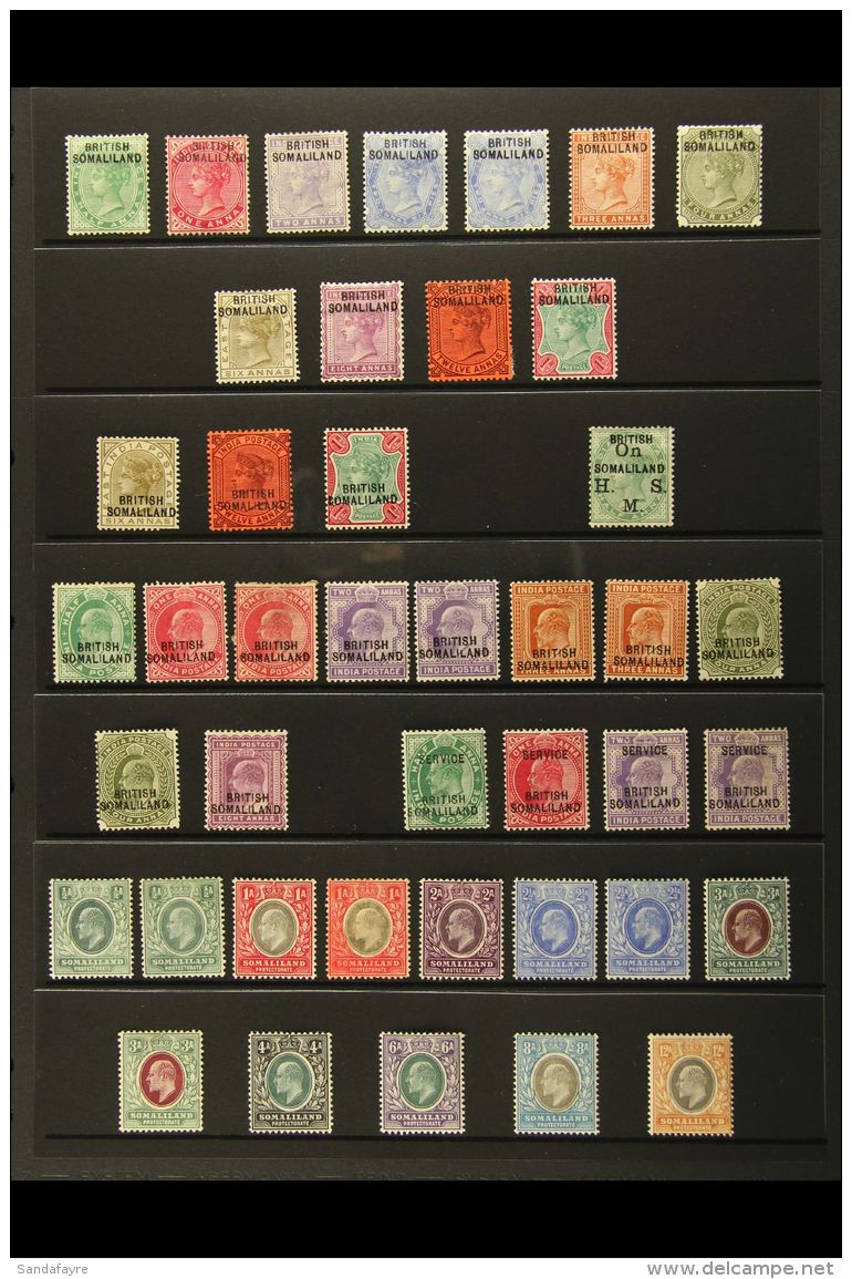 1903-11 FINE MINT COLLECTION Neatly Presented On Stock Pages, Includes 1903 Overprints On India (Queen Victoria)... - Somaliland (Protettorato ...-1959)