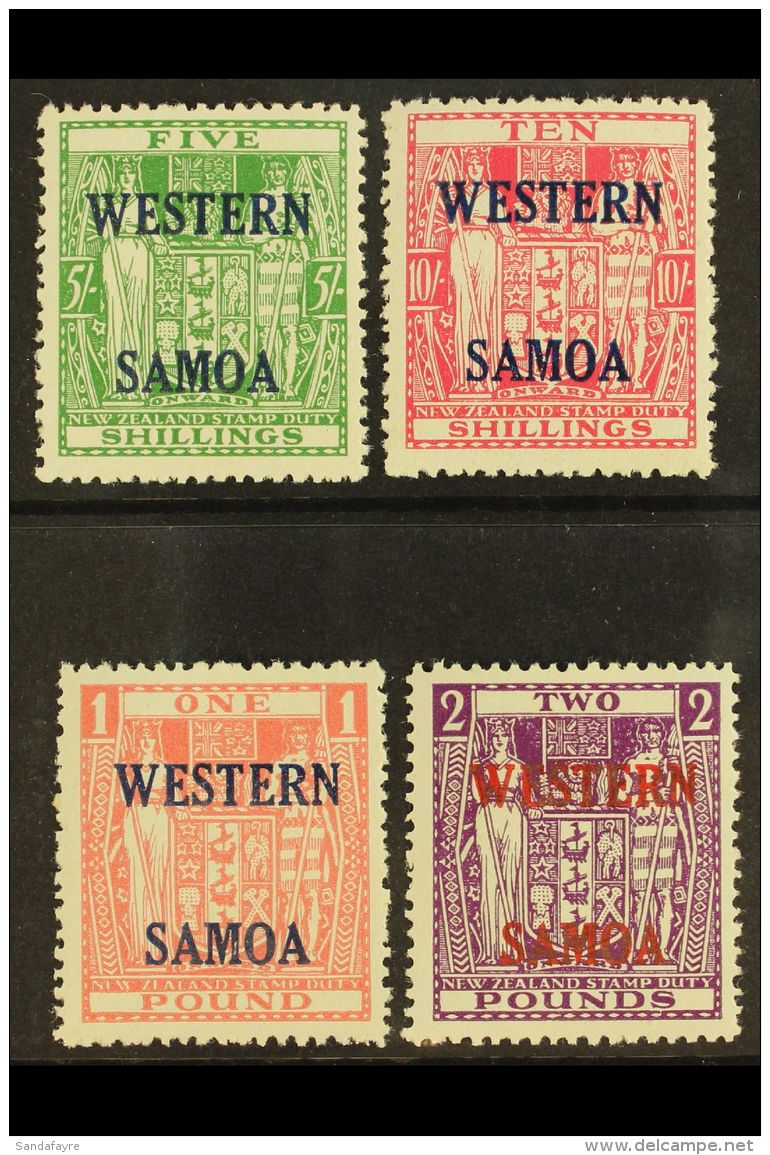 1955 Postal Fiscal Overprints Complete Set, SG 232/235, Never Hinged Mint. (4 Stamps) For More Images, Please... - Samoa