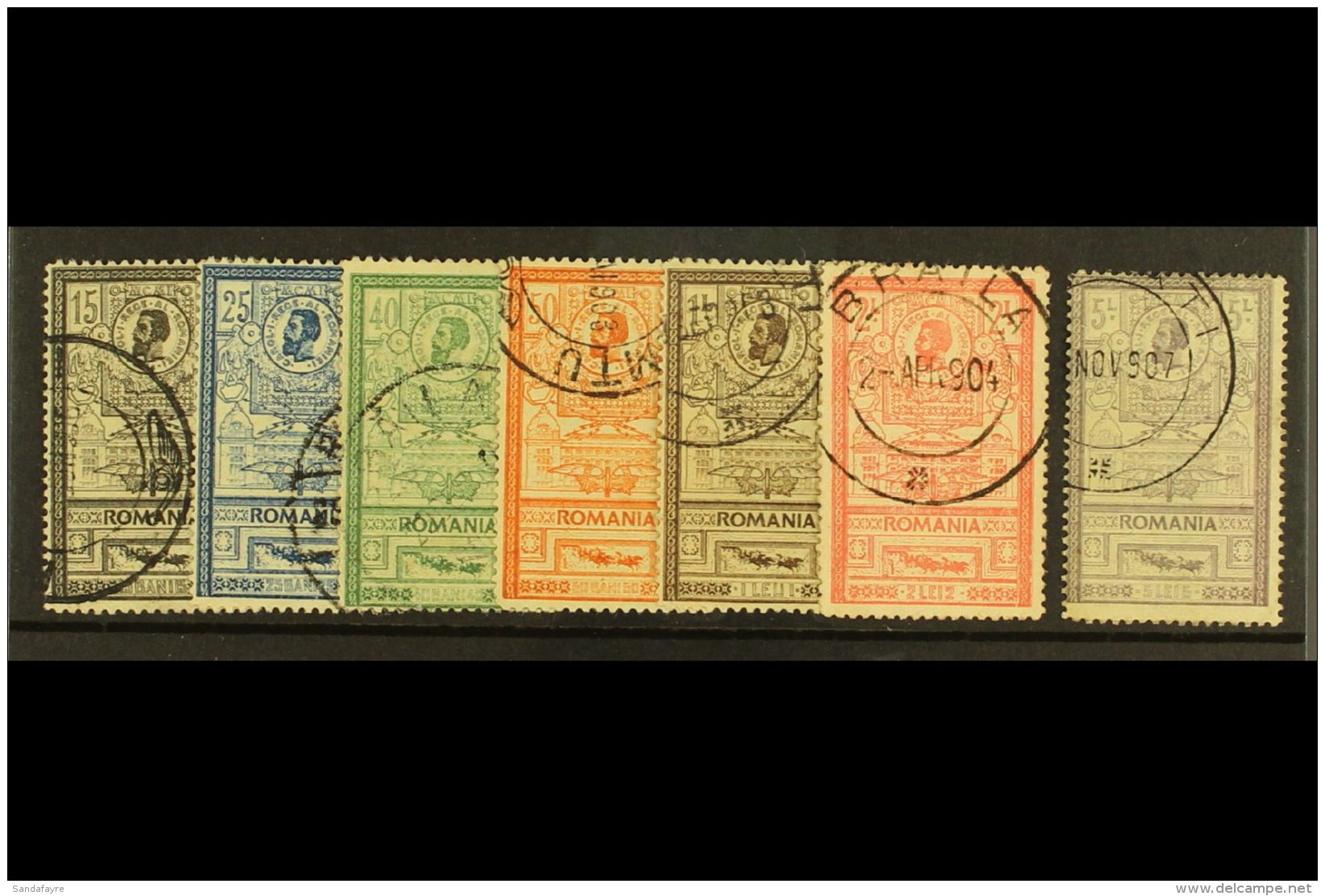 1903 Opening Of New Post Office Complete Set, SG 472/78 (Michel 154/60), Very Fine Used. Lovely Quality (7 Stamps)... - Altri & Non Classificati