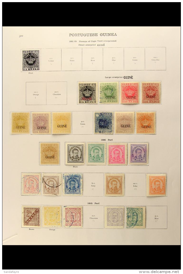 PORTUGUESE GUINEA 1881 - 1935 Very Fine Mint And Used Collection On Printed Pages With Many Better Values... - Altri & Non Classificati