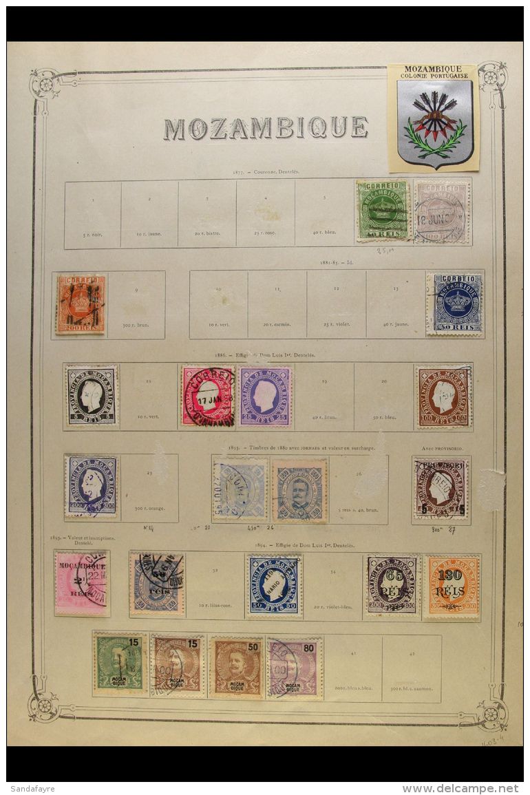 MOZAMBIQUE 1876-1975 MINT &amp; USED COLLECTION On Printed Pages, Mostly All Different &amp; Including 1876 50r... - Altri & Non Classificati