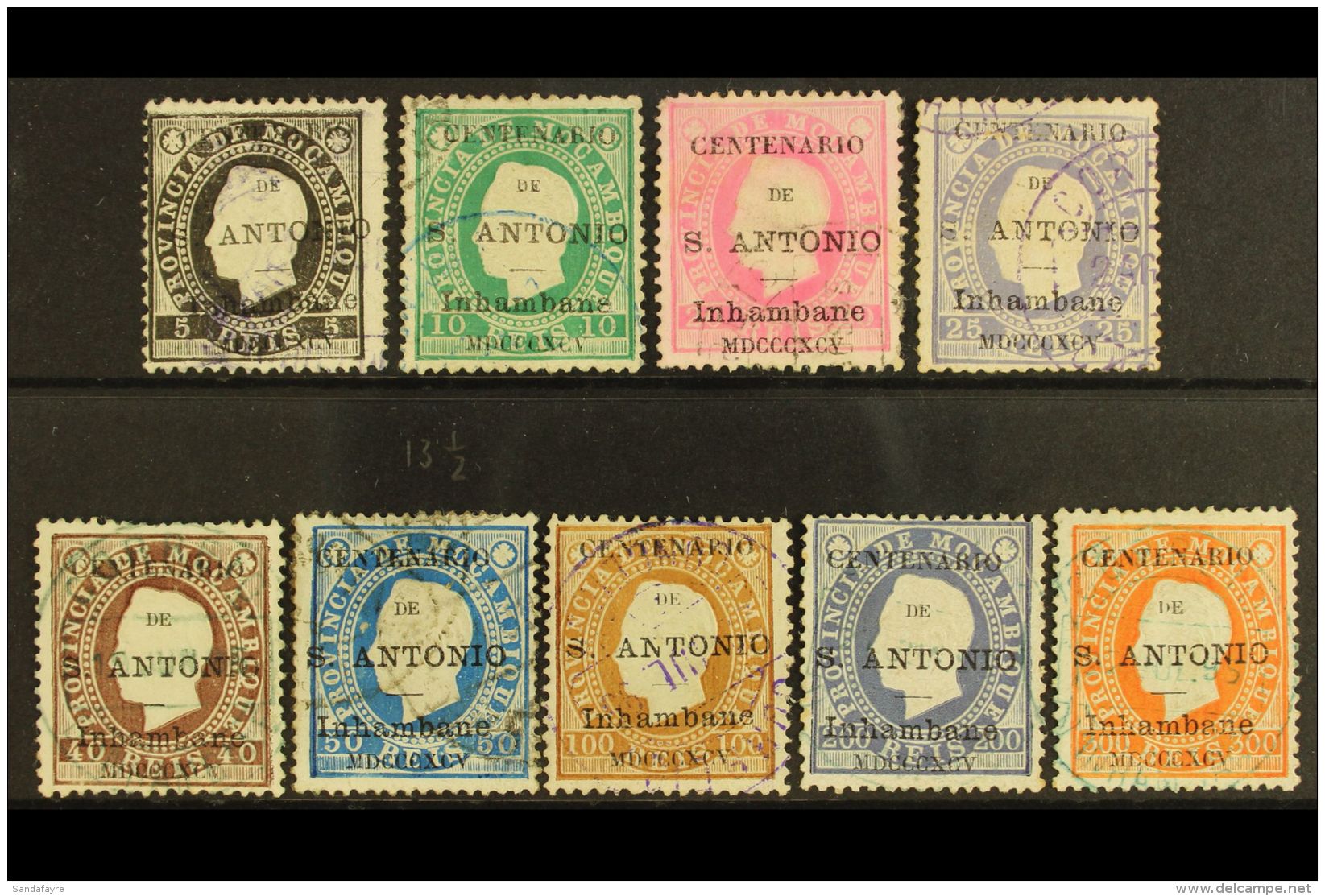 INHAMBANE 1895 700th Anniversary Of The Birth Of St Anthony Complete Set On Luiz Types With One Of Each Value, The... - Altri & Non Classificati