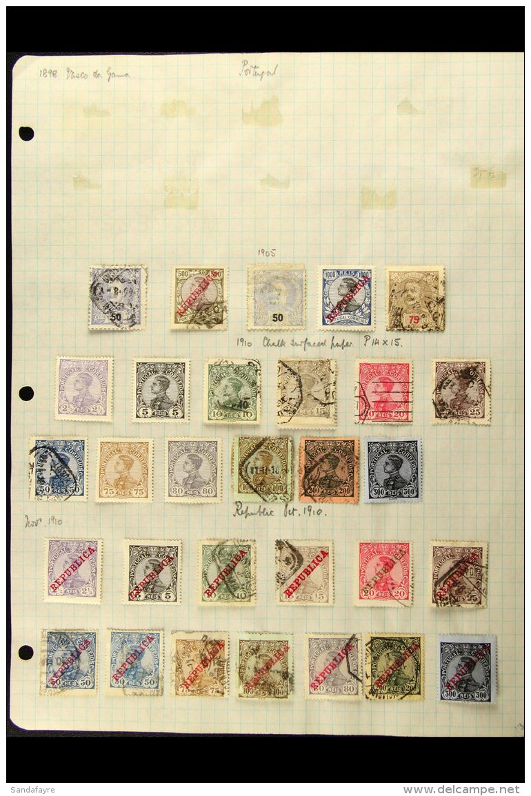 1905-31 OLD TIME COLLECTION CAT 1000+ EURO Presented On Home Made Album Pages. A Useful Mint &amp; Used Collection... - Other & Unclassified