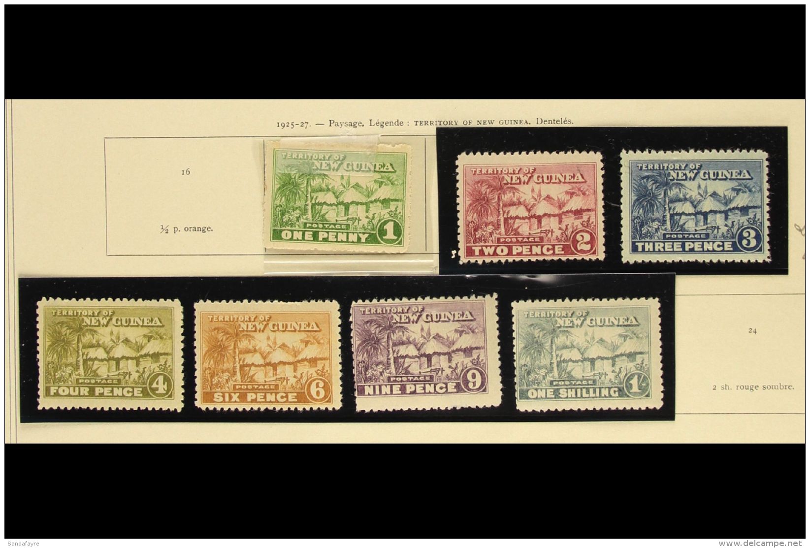 1925-39 MINT COLLECTION Inc 1925-27 Native Village Set 1d To 1s, 1932-34 2s Raggiana Bird, 1939 3d &amp; 4d Airs... - Papua Nuova Guinea