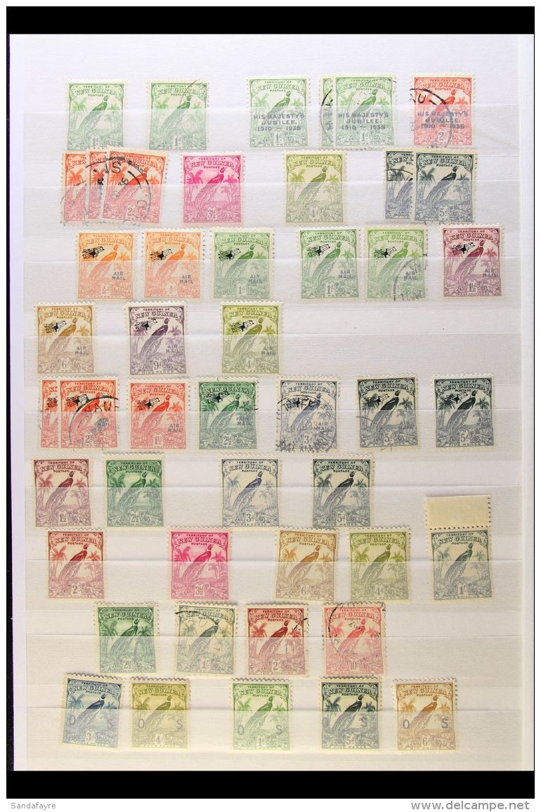 1915-1939 ATTRACTIVE MINT AND USED Ranges On Stockleaves, Generally Fine And Fresh Condition. Note Good Australia... - Papua Nuova Guinea