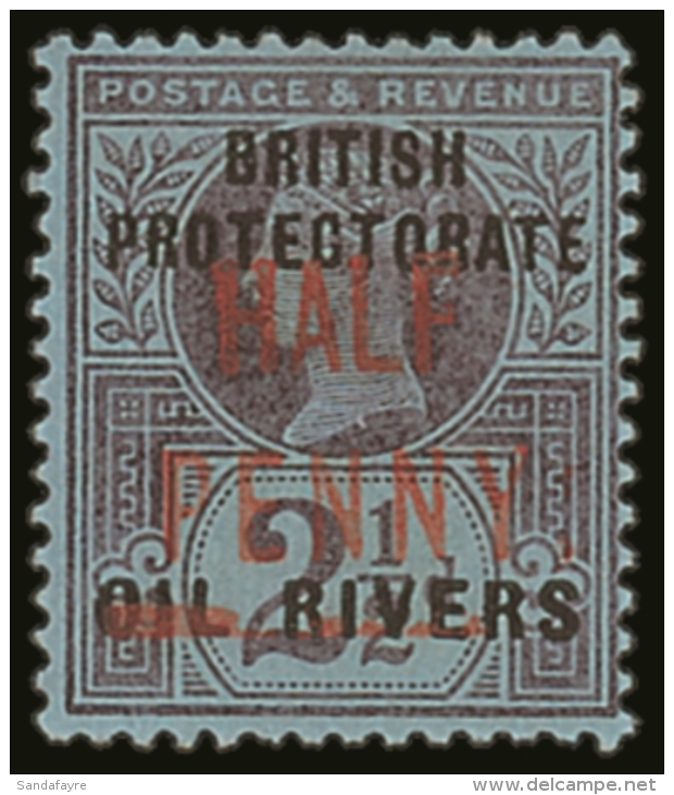 1893 &frac12;d On 2&frac12;d Purple On Blue, Type 4 Surcharge In Carmine, SG 13, Very Fine Mint. For More Images,... - Altri & Non Classificati