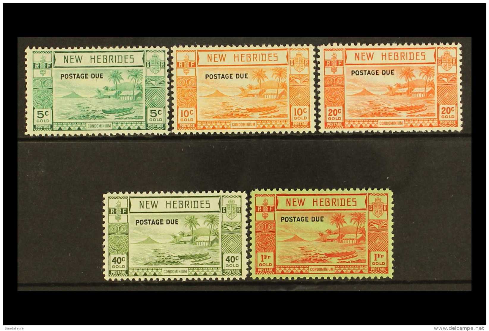 ENGLISH POSTAGE DUE 1938 Complete Set, SG D6/D10, Very Fine Mint. (5 Stamps) For More Images, Please Visit... - Altri & Non Classificati