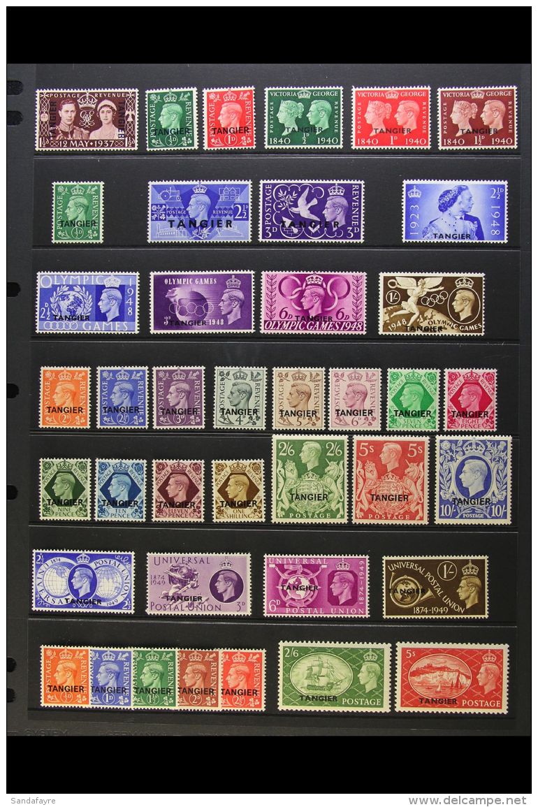 TANGIER 1937-57 VERY FINE MINT COLLECTION, Highly Complete For KGVI Issues, Complete For QEII. Lovely (90+ Stamps)... - Altri & Non Classificati