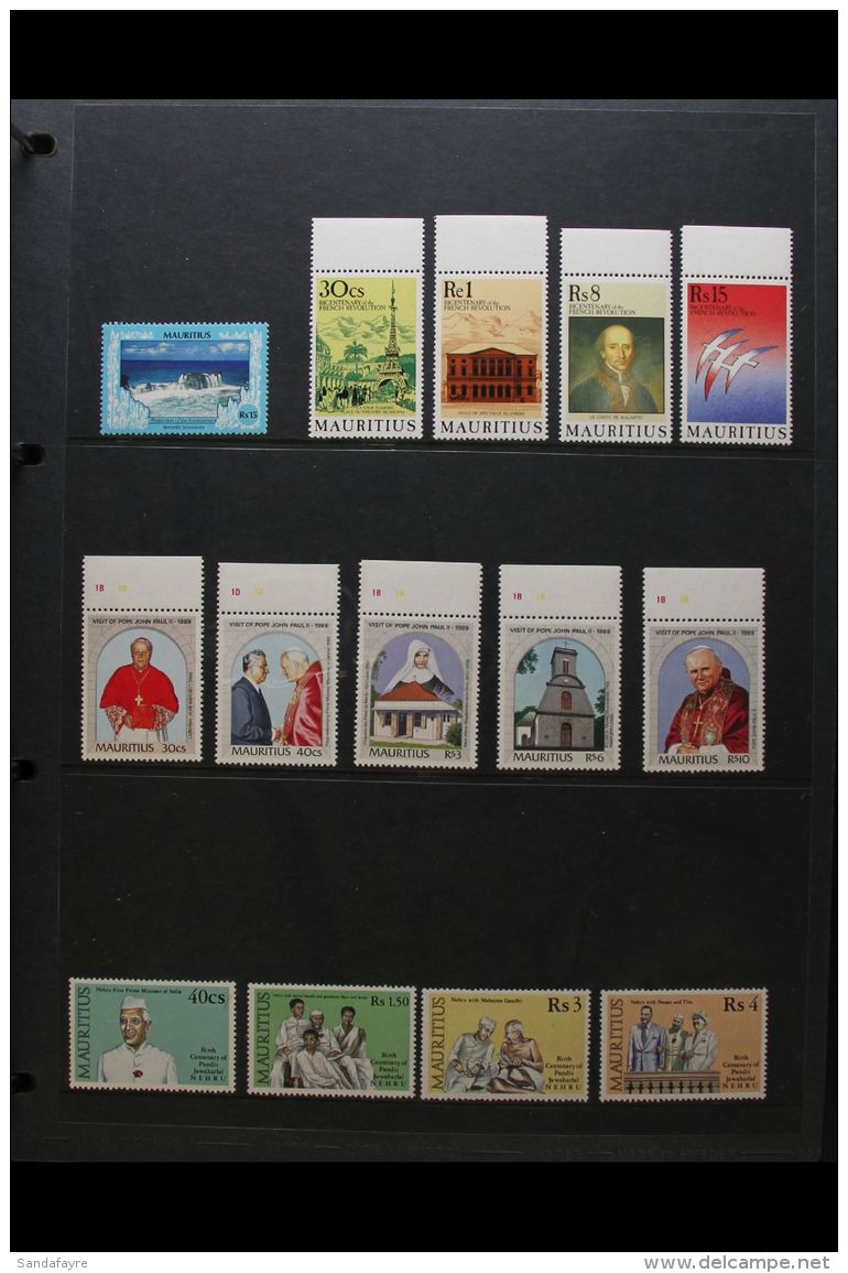 1953-1994 MINT / NHM QEII COLLECTION. An Attractive Collection With Later Issues Being Never Hinged, Presented On... - Mauritius (...-1967)