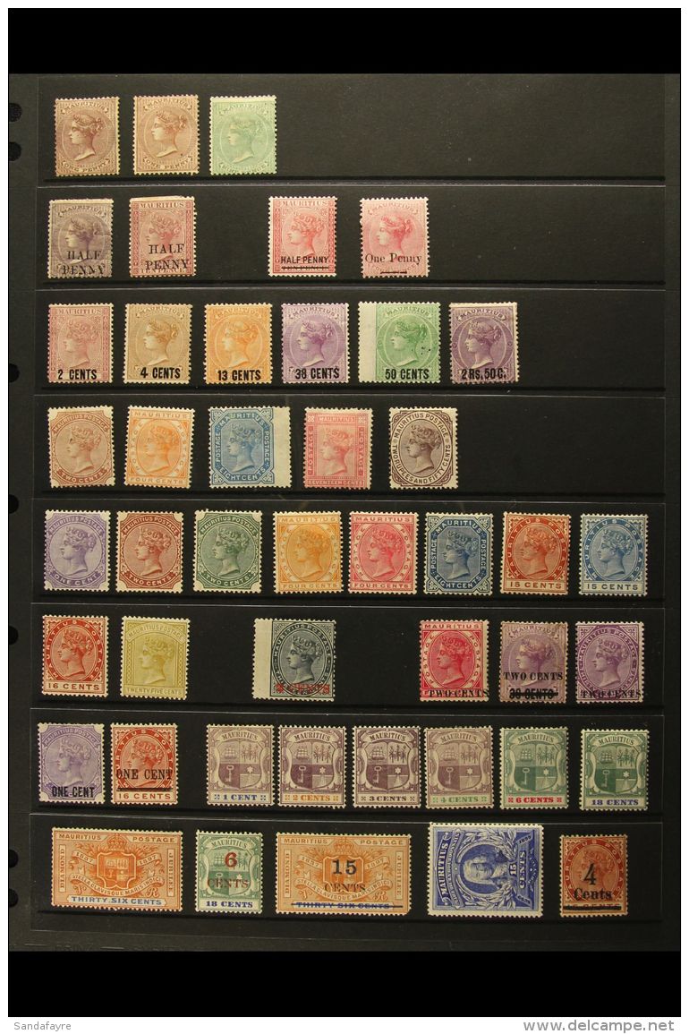 1863-1900 ATTRACTIVE MINT RANGE On A Hagner Leaf, All Different, Mainly Fine Condition (a Few Stamps No Gum). Note... - Mauritius (...-1967)