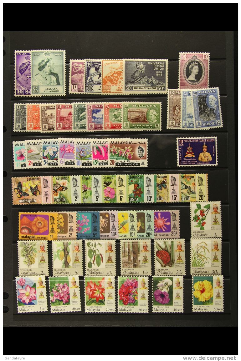 SELANGOR 1948-2007 NHM OMNIBUS &amp; STATE Collection On A Stock Page. Super Quality (50+ Stamps) For More Images,... - Altri & Non Classificati