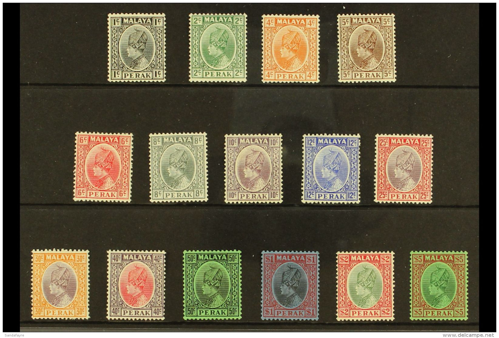 PERAK 1935-37 Iskander Definitive Set, SG 88/102, Very Fine Mint (15 Stamps) For More Images, Please Visit... - Altri & Non Classificati