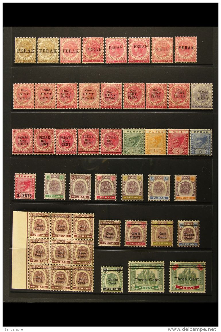 PERAK 1880-1957 MINT COLLECTION With A Few Stamps Without Gum. Note 1880-81 2c Brown (SG 5 X2); 1884-1891 Range Of... - Altri & Non Classificati