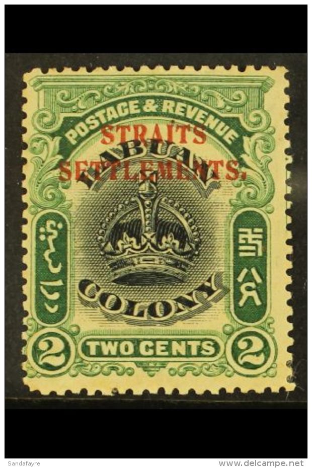 1906-07 2c Black And Green,"Straits Settlements" Opt'd, Perf 14&frac12;-15, SG 142a, Mint With Some Light Toning.... - Straits Settlements