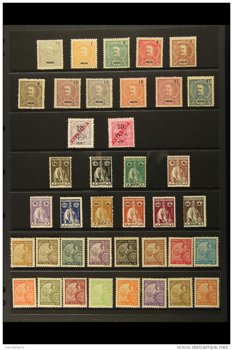 1903-34 ALL DIFFERENT COLLECTION Of Mint, Nhm Or Unused Issues On A Stock Page. Includes 1903 Most Values To 47a... - Altri & Non Classificati