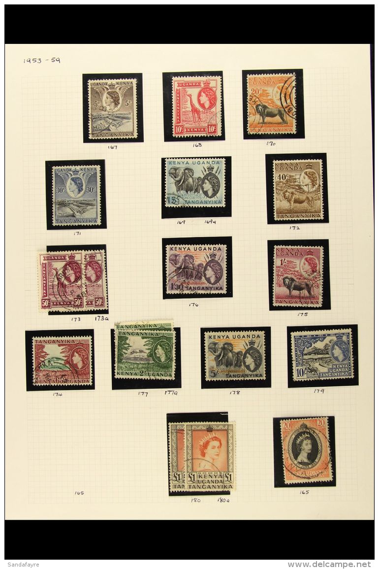 1953-62 FINE USED COLLECTION Includes 1954-59 Defin Set To Both &pound;1 Shades, 1960-62 Defin Set, Plus 1959 And... - Vide