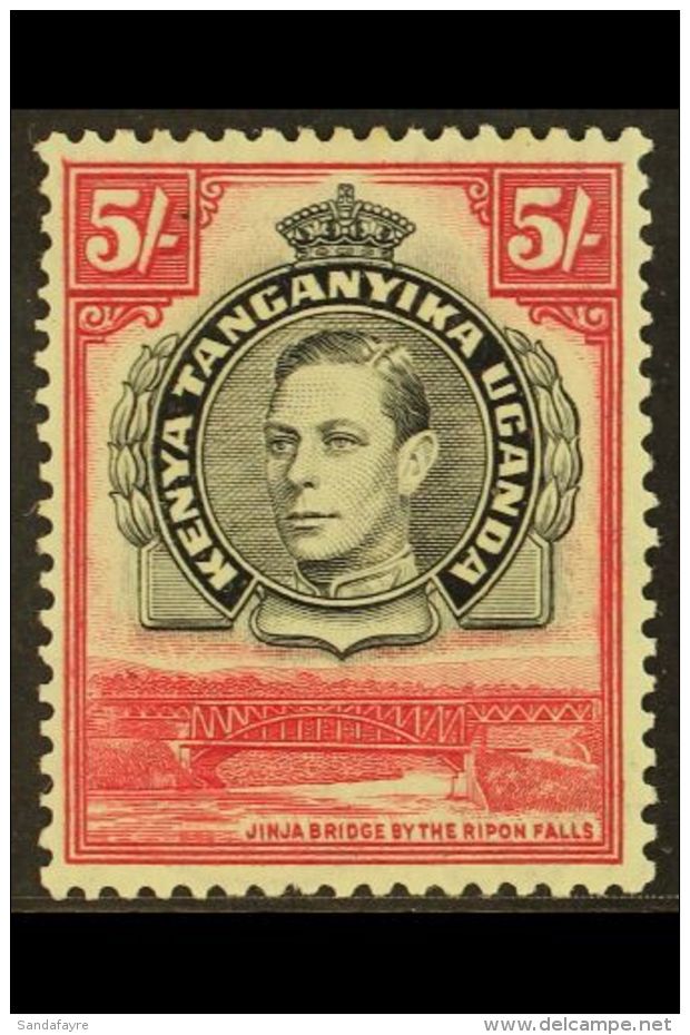 1938 5s Black And Carmine, Perf 13&frac14;, SG 148, Fine Mint, Usual Brownish Gum. For More Images, Please Visit... - Vide