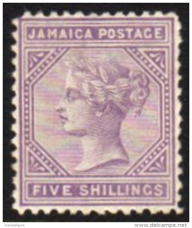 1875 5s Lilac, Perf 12&frac12; SG 15, Fine Mint. For More Images, Please Visit... - Giamaica (...-1961)