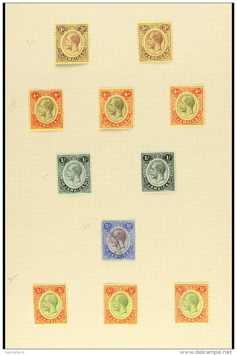 1860-1962 MINT AND USED COLLECTION Written Up On Leaves, Mainly Fine Condition. Note 1860-70 (wmk Pineapple) Range... - Giamaica (...-1961)