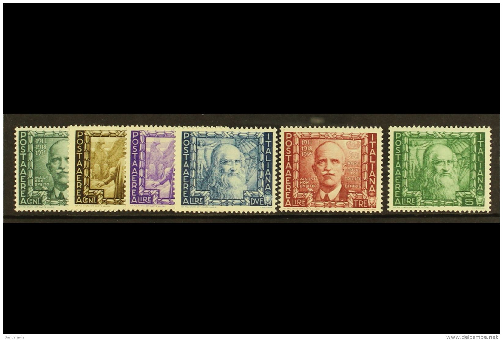 1938 Proclamation Of Empire Air Set, Sass S1520, Superb NHM. Cat &euro;150 (&pound;115) (6 Stamps) For More... - Non Classificati