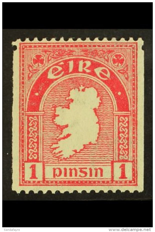 1922-34 1d Carmine PERF 15 X IMPERF (SINGLE PERF) Variety, SG 72b, Very Fine Mint, Fresh. For More Images, Please... - Altri & Non Classificati