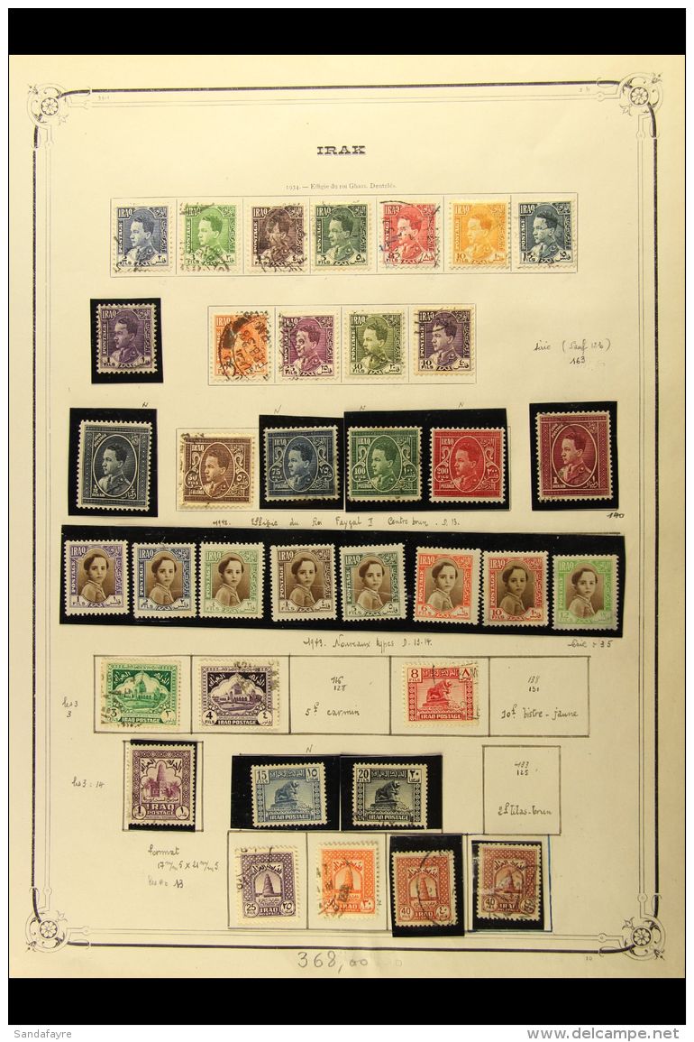 1933-74 EXTENSIVE COLLECTION ALL DIFFERENT, Mint Or Used Ranges On Printed Pages. A Wealth Of Complete Definitive... - Iraq