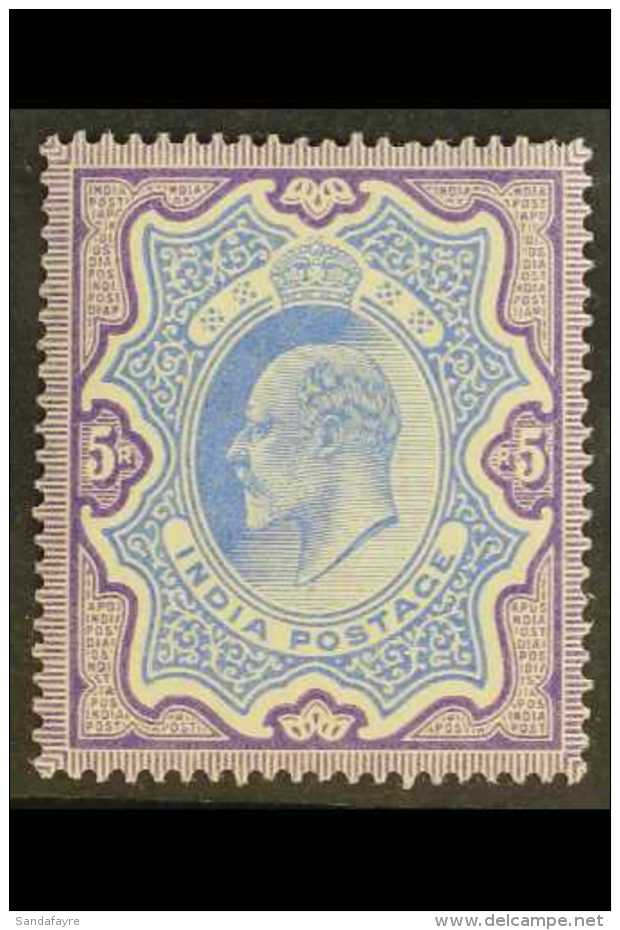 1902-11 5R Ultramarine And Deep Lilac, SG 143, Very Fine Lightly Hinged Mint. For More Images, Please Visit... - Altri & Non Classificati