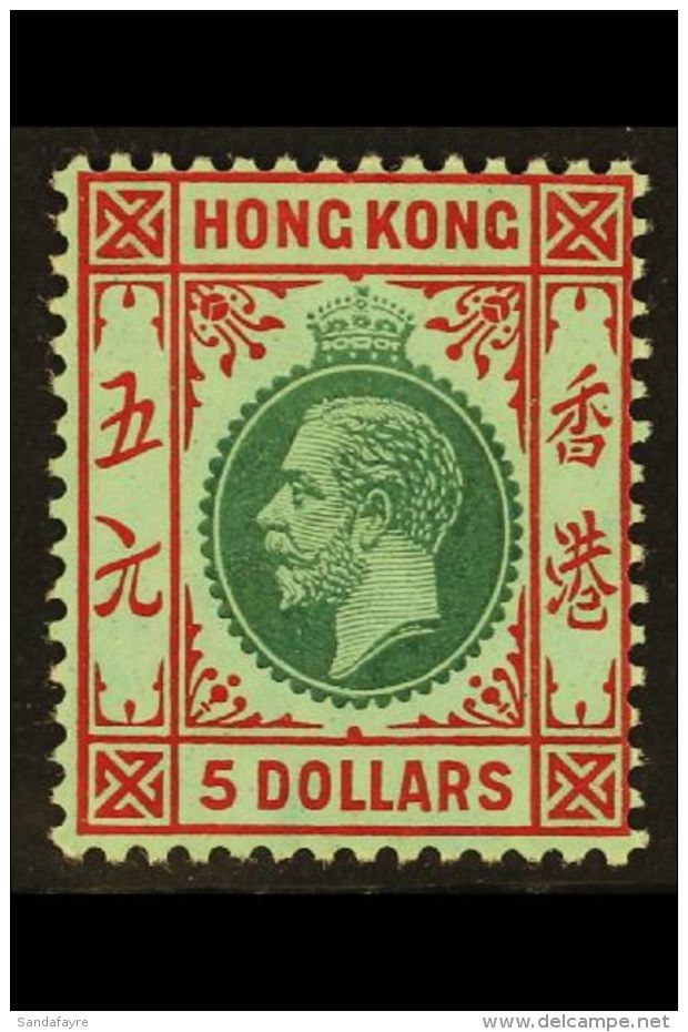 1912 $5 Green And Red On White Back, SG 115a, Very Fine Mint, Lovely Fresh Colours. Scarce Stamp. For More Images,... - Altri & Non Classificati