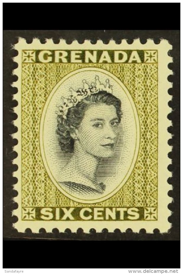 1964 6c Black And Olive Green, Wmk St Edwards Crown, SG 218, Very Fine Mint. For More Images, Please Visit... - Grenada (...-1974)