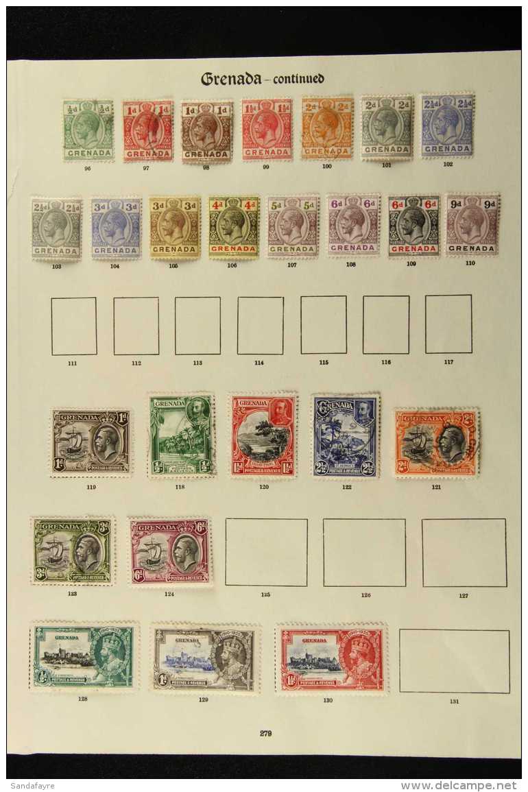 1861-1935 A Collection On Old Album Pages, Incl. 1861-62 6d No Watermark Used, 1895-99 2d Mint Etc. (70 Stamps)... - Grenada (...-1974)
